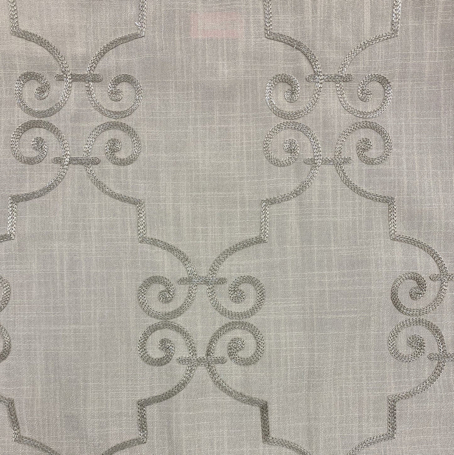 Fabric - El Paso - Embroidery - 100% Polyester - Repeats V: 11-3/4" H: 7-1/2" - Embroidery Width: 51" - Width: 59"