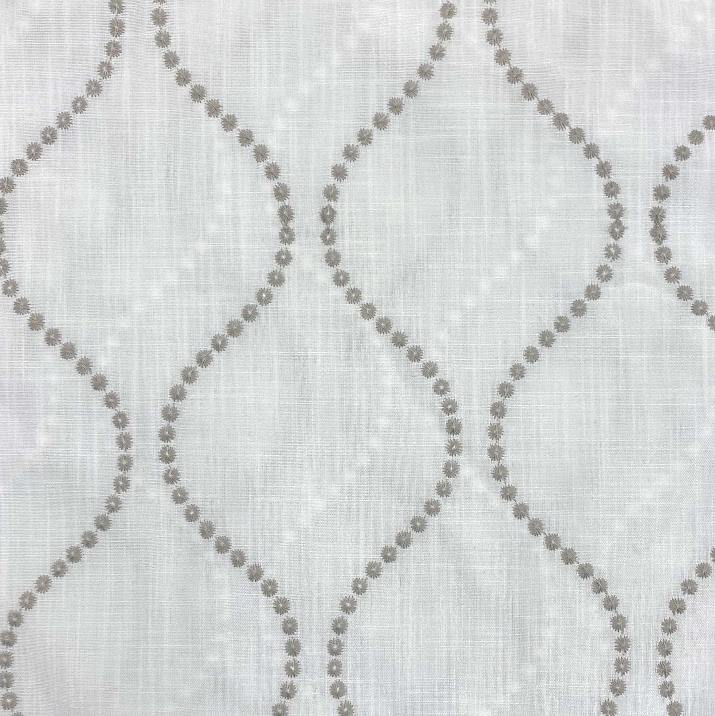 Fabric - Escondido - Embroidery - 100% Polyester - Repeats V: 8" H: 6" Embroidery Width: 53-1/2" Base Width" 60"