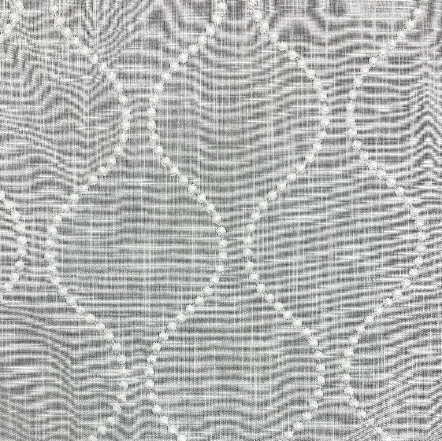 Fabric - Escondido - Embroidery - 100% Polyester - Repeats V: 8" H: 6" Embroidery Width: 53-1/2" Base Width" 60"