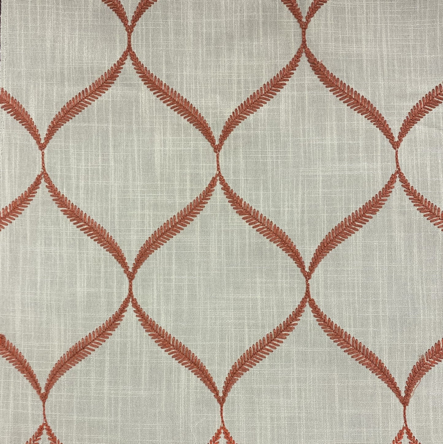 Fabric - San Clemente - 100% Polyester - Repeats: V: 8" H: 5-5/8" - Embroidery Width: 50-1/2" - Width: 59"