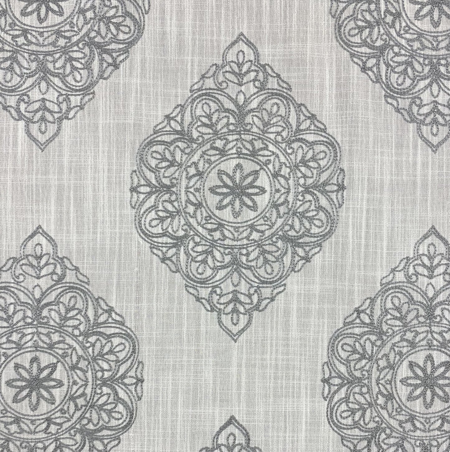 Fabric - Tulare - 100% Polyester - Repeats: V: 11-3/4" H: 11-3/4" - Embroidery Width: 53-3/4" - Width: 59/60"