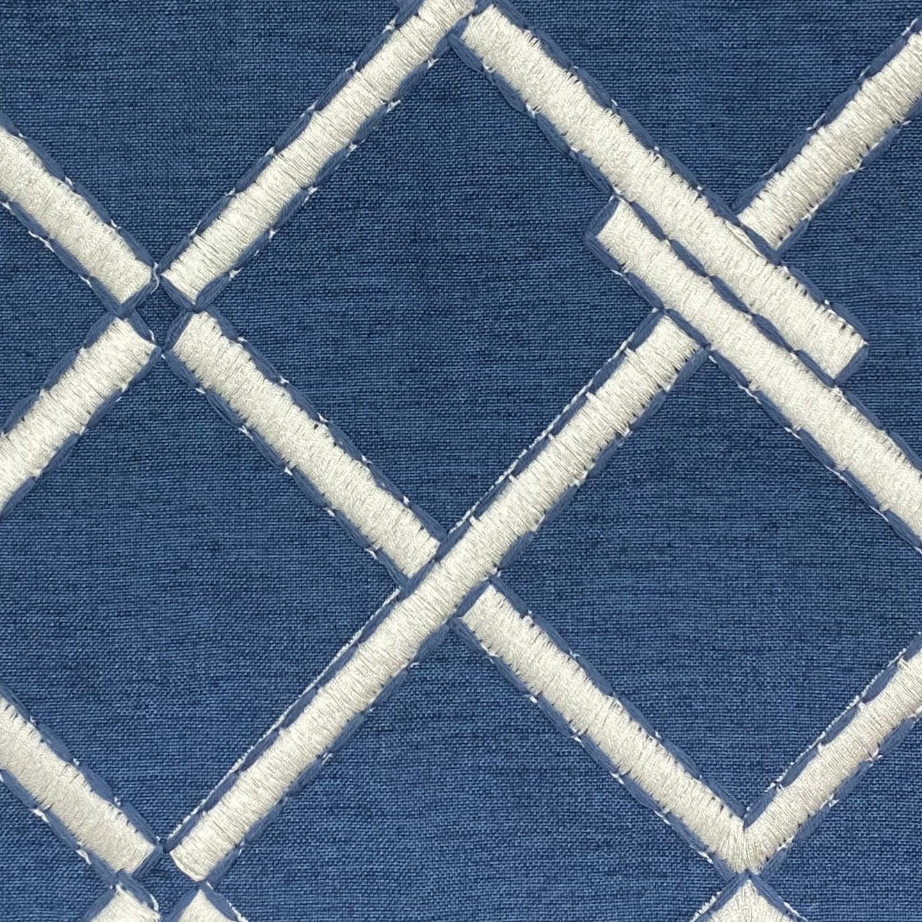 Fabric - Fontana - 83% Polyester / 11% Cotton / 6% Linen - Repeats V: 9" H: 9" Embroidery Width: 54" Base Width" 56"