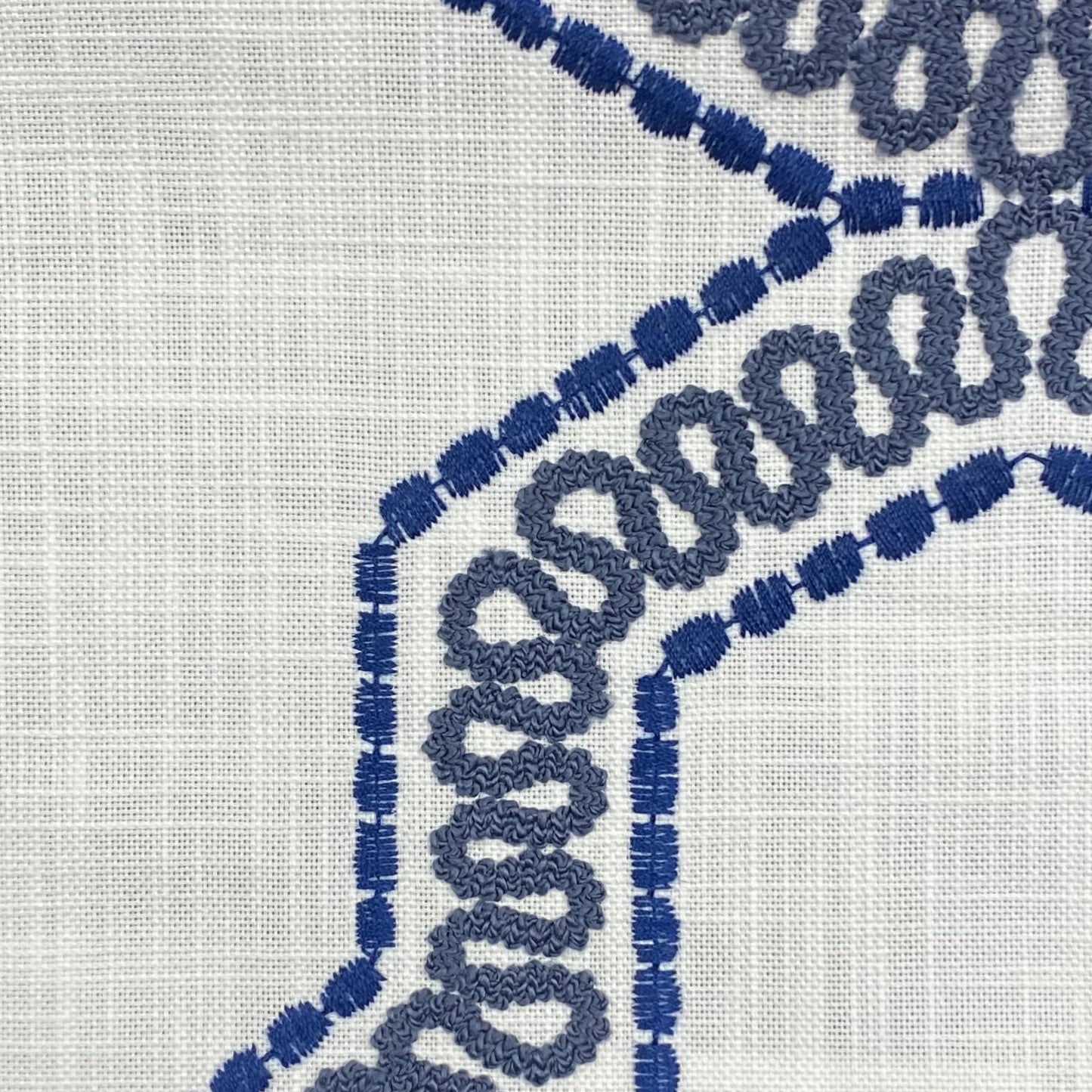 Fabric - Ontario - Ground 100% Cotton / Embroidery 100% Polyester Width: 58/59" passes 45,000 Double Rubs