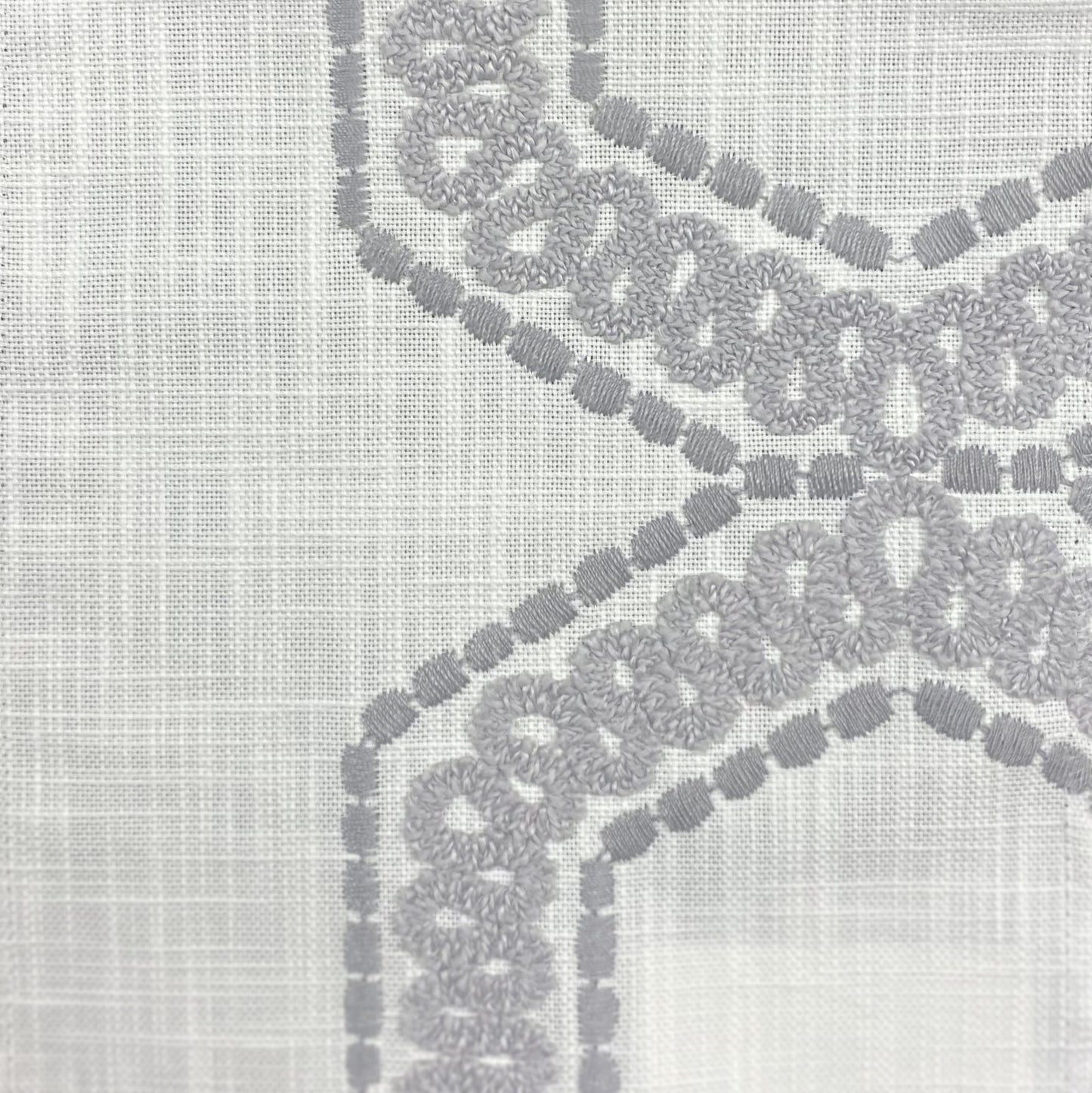 Fabric - Ontario - Ground 100% Cotton / Embroidery 100% Polyester Width: 58/59" passes 45,000 Double Rubs