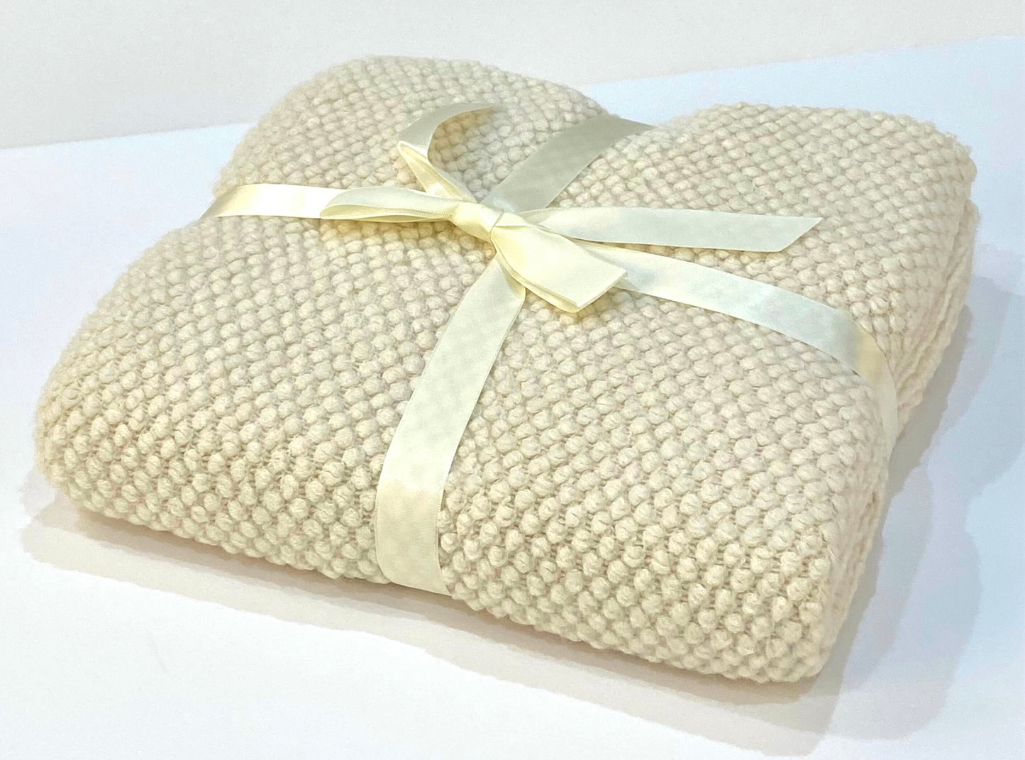 Highgrove - Throw Blanket - Acrylic 60" X 50" Picardy Collection - Cream