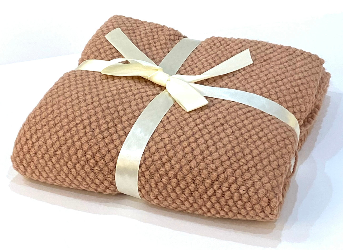 Highgrove - Throw Blanket - Acrylic 60" X 50" Picardy Collection - Maple Pink