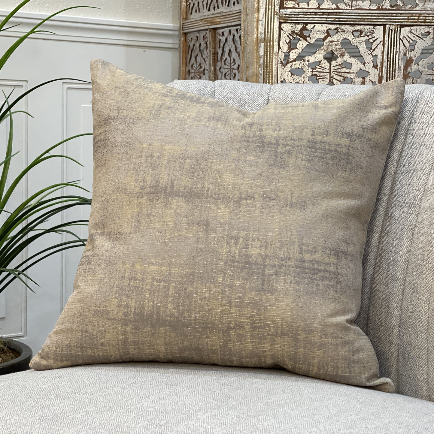 Decorative Pillow - Cover Only - Corbin - Old Gold - 20" x 20"