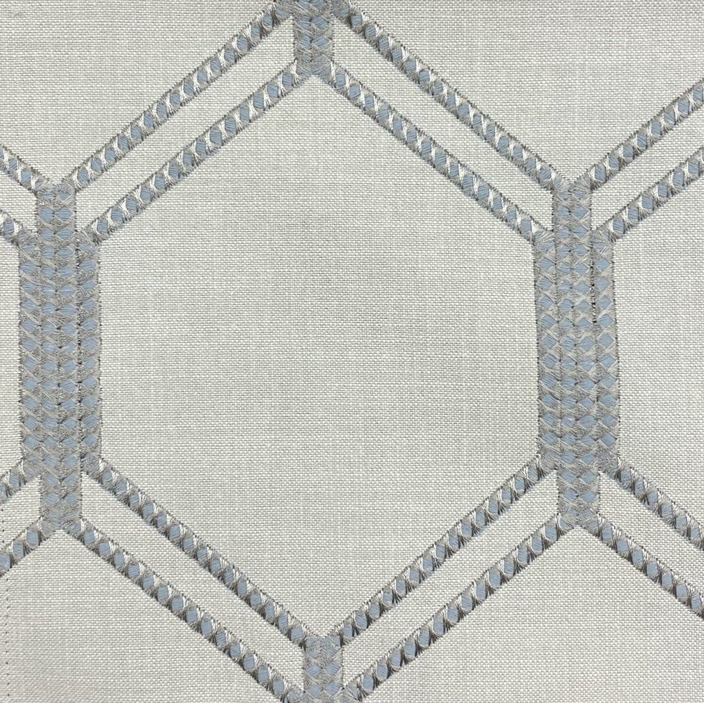 Fabric - Long Beach - 27% Polyester - 73% Cotton - Repeats V: 9-1/4" H: 5-3/8" Usable Width: 54" Width" 56"