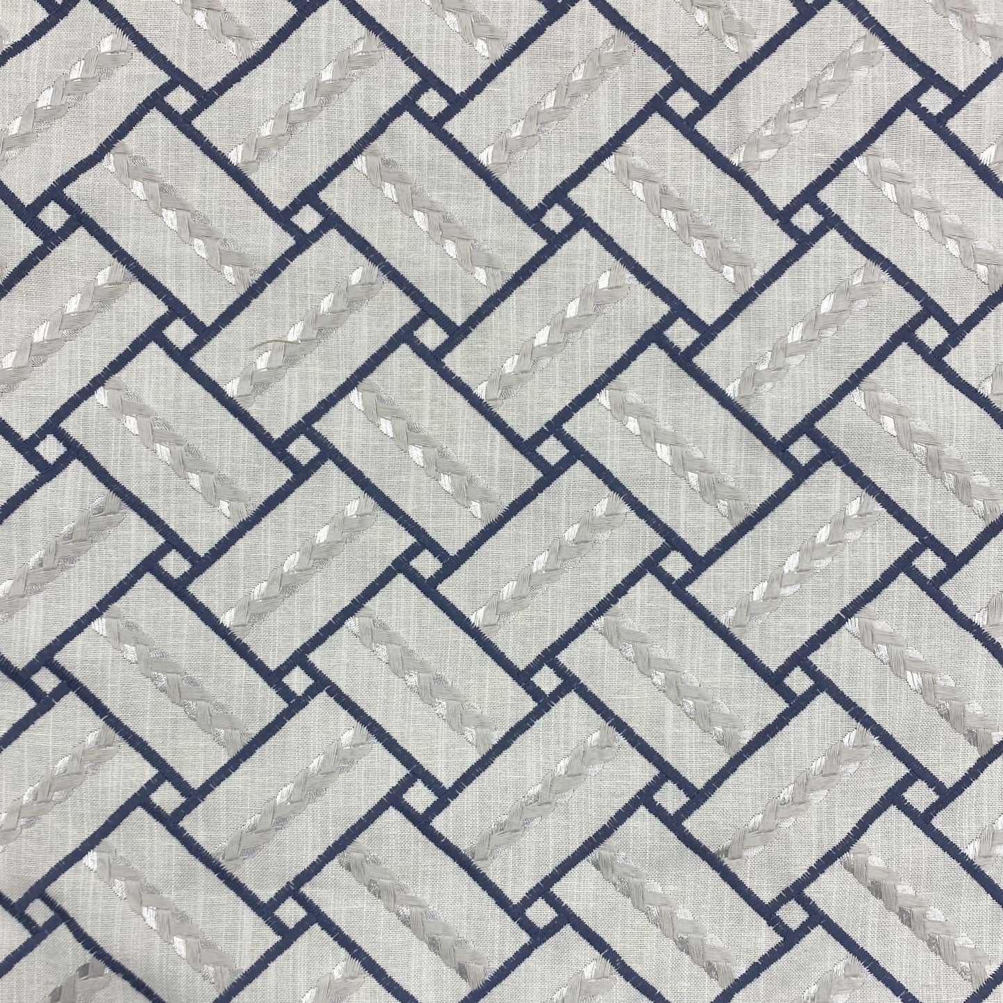 Fabric - Northridge - 83% Polyester - 11% Cotton - Repeats V: 3-1/8" H: 3-1/2" Embroidery Width: 54" Base Width" 56"