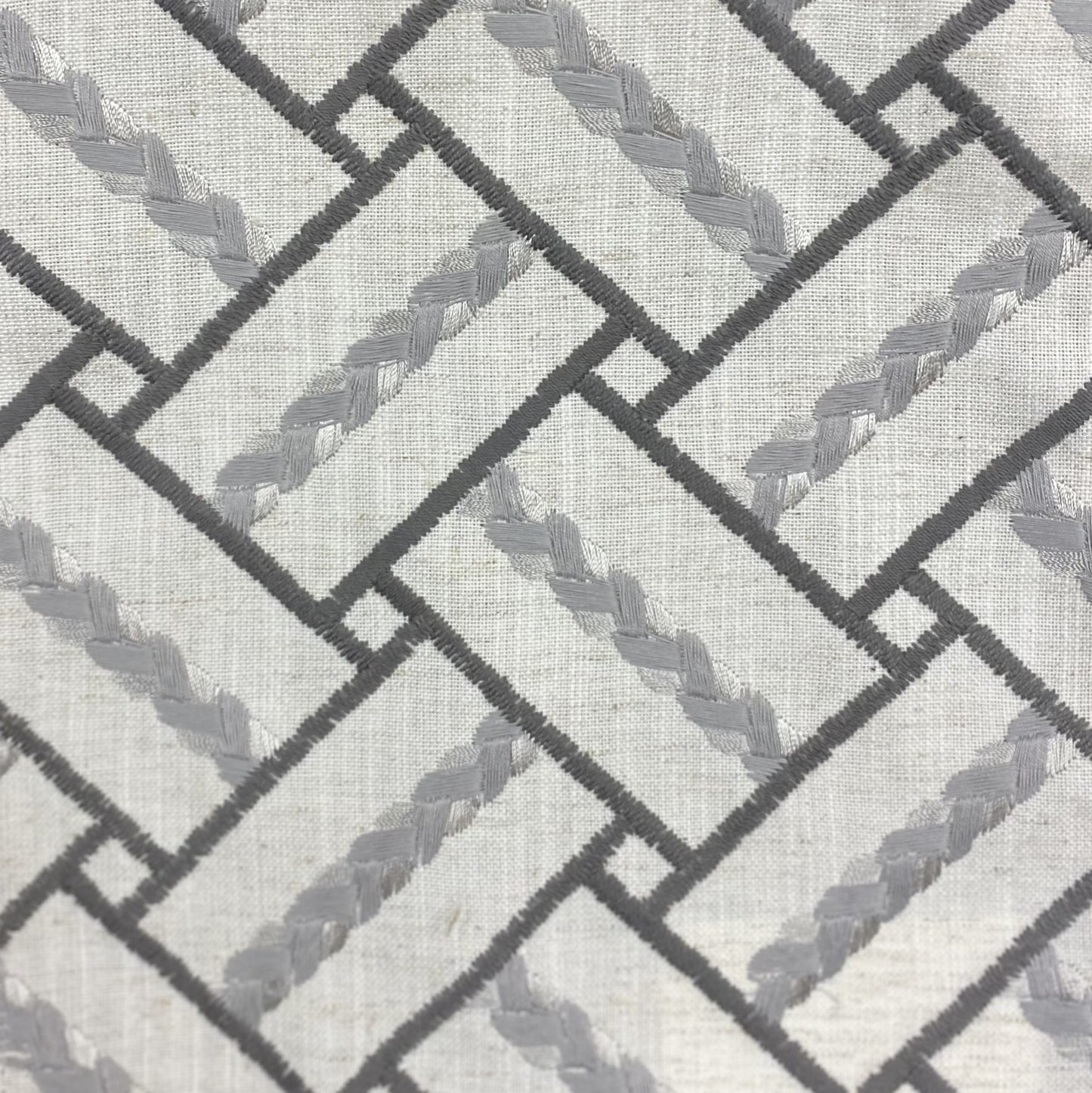 Fabric - Northridge - 83% Polyester - 11% Cotton - Repeats V: 3-1/8" H: 3-1/2" Embroidery Width: 54" Base Width" 56"