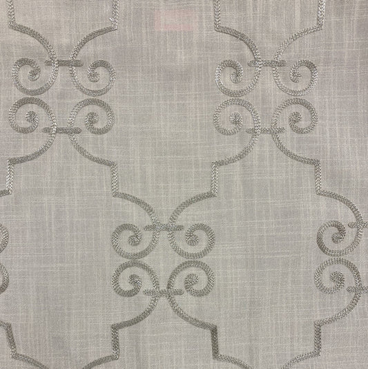 Fabric - El Paso - Embroidery - 100% Polyester - Repeats V: 11-3/4" H: 7-1/2" - Embroidery Width: 51" - Width: 59"