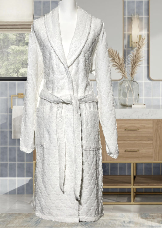 Bathrobe / Body Towel - Barbados - Highgrove - White - Cotton - Side Pockets