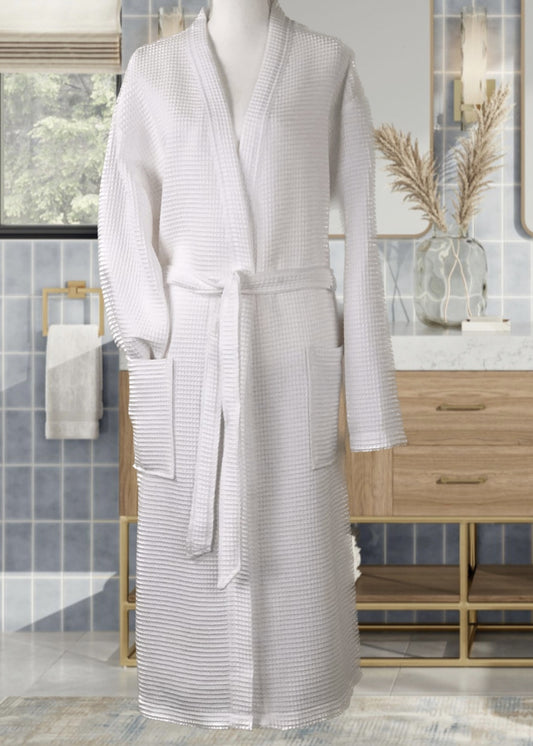 Bathrobe / Body Towel - Bora Bora - Highgrove - 3 Sizes Available - 100% cotton - Waffle Design - Ecru - Knitted