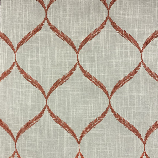 Fabric - San Clemente - 100% Polyester - Repeats: V: 8" H: 5-5/8" - Embroidery Width: 50-1/2" - Width: 59"
