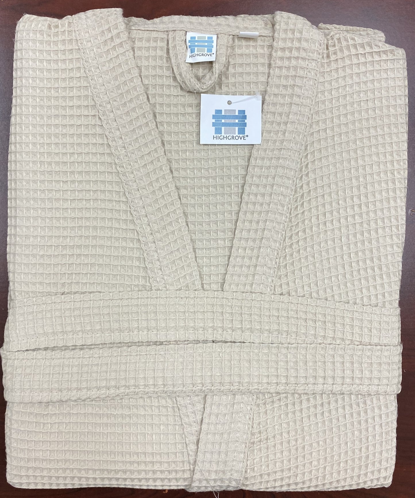 Bathrobe / Body Towel - Bora Bora - Highgrove - 3 Sizes Available - 100% cotton - Waffle Design - Beige - Knitted