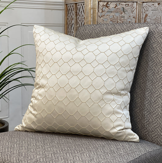 Decorative Pillow - Cover Only -  Juno - Flan - 20" x 20" - 100% Polyester