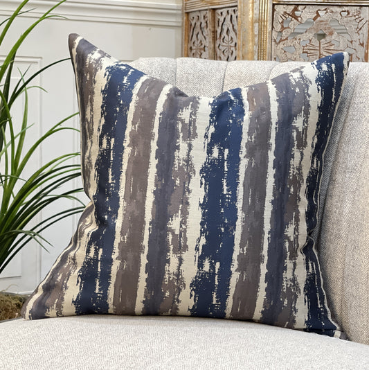 Decorative Pillow - Cover only - Murray - Lapis - 20" x 20" - 58% Poly / 42% Viscos