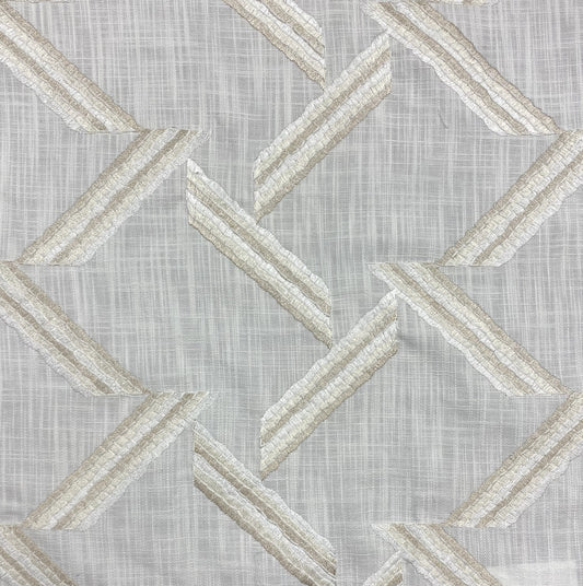 Fabric - Alamo - Ground: 100% Cotton - Embroidery: 100% Polyester - Width: 58"/59" Passes 45,000 Double Rubs NFPA 260/CAL TB-117