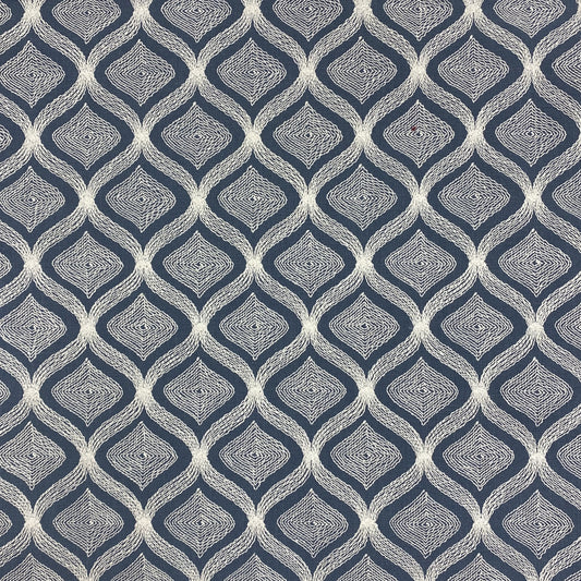 Fabric - Portland - 52% Polyester / 48% Cotton - Repeats: H: 2-6/8" V: 3-1/8" Embroidery Width: 54" - Width: 56"