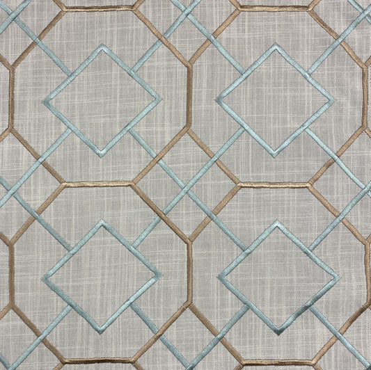 Fabric - Prague - 100% Polyester - Repeats V: 6-1/4" H 6-1/4" - Embroidery Width: 52" - Width: 58" / 59"