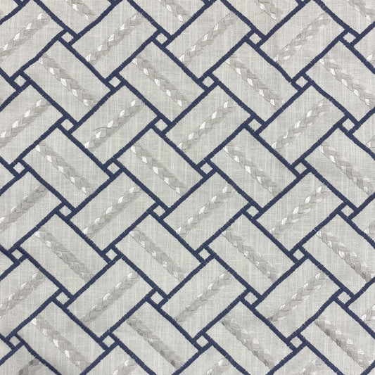 Fabric - Northridge - 83% Polyester - 11% Cotton - Repeats V: 3-1/8" H: 3-1/2" Embroidery Width: 54" Base Width" 56"
